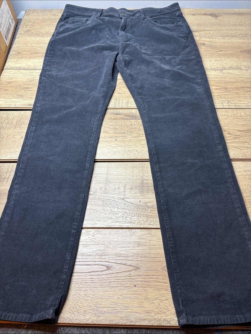 Men's Johnnie O Cardif Gray Corduroy Pants Size 38x34